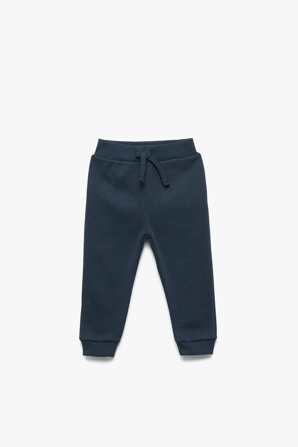 Koton Erkek Bebek Beli Lastikli Şardonlu Basic Jogger Eşofman Altı