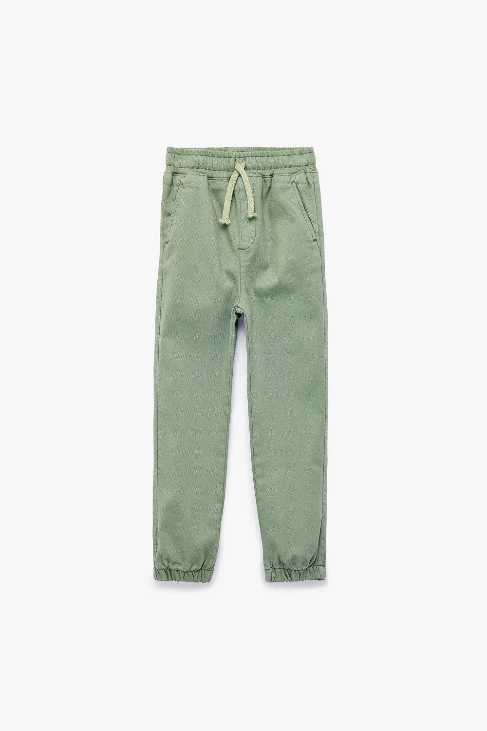Koton Erkek Bebek Pamuklu Beli Bağcıklı Gabardin Jogger Pantolon