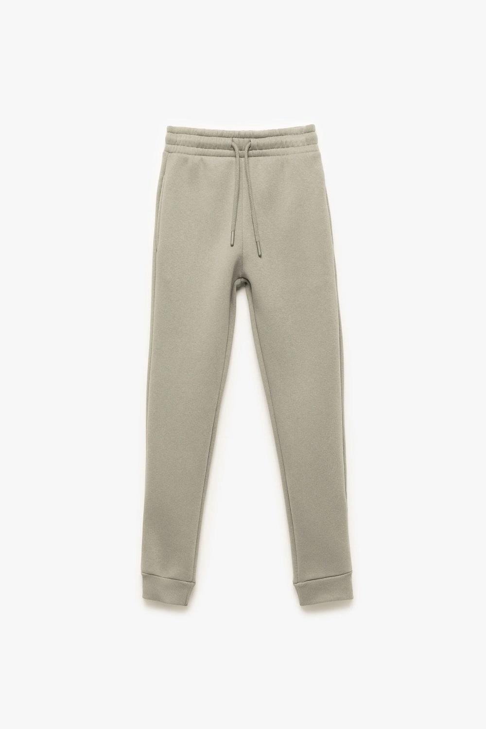 Koton Erkek Çocuk Beli Lastikli Cepli Şardonlu Basic Jogger Eşofman Altı