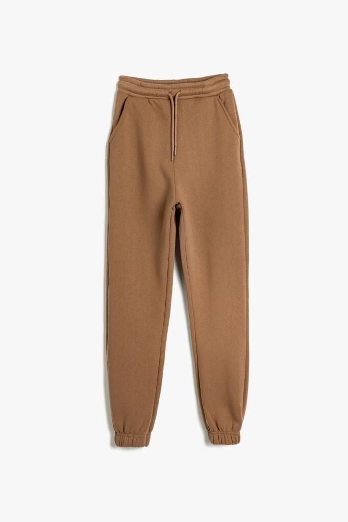 Koton Erkek Çocuk Jogger Eşofman Altı Beli Bağlamalı Cep Detaylı Şardonlu