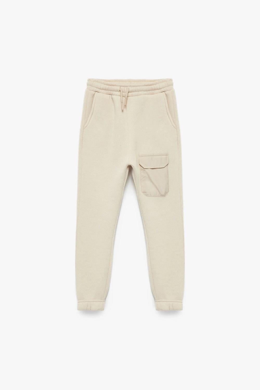 Koton Erkek Çocuk Şardonlu Cep Detaylı Basic Jogger Eşofman Altı
