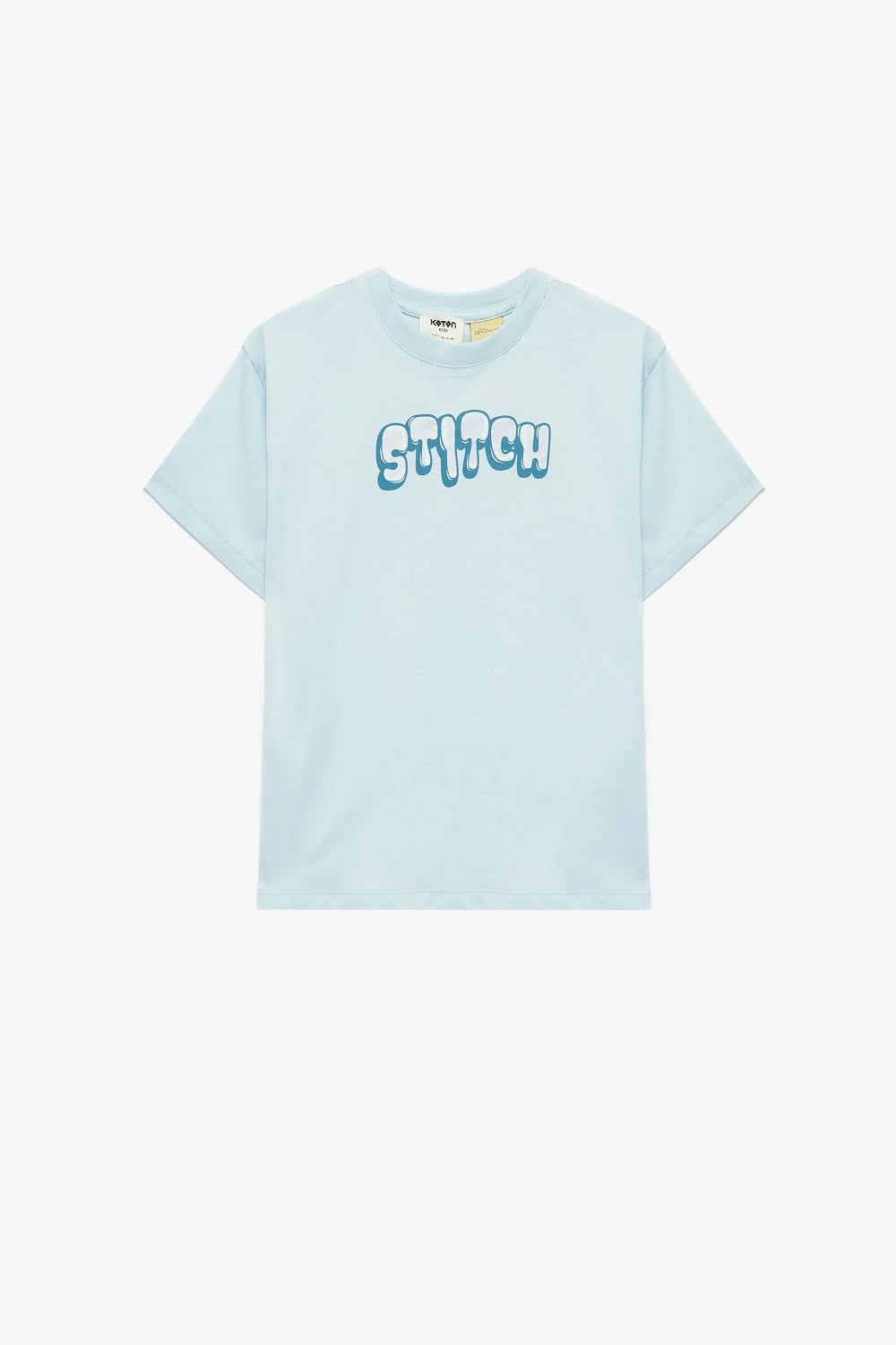 Koton Erkek Çocuk Stitch Baskılı Kısa Kollu Bisiklet Yaka Lisanslı Tişört