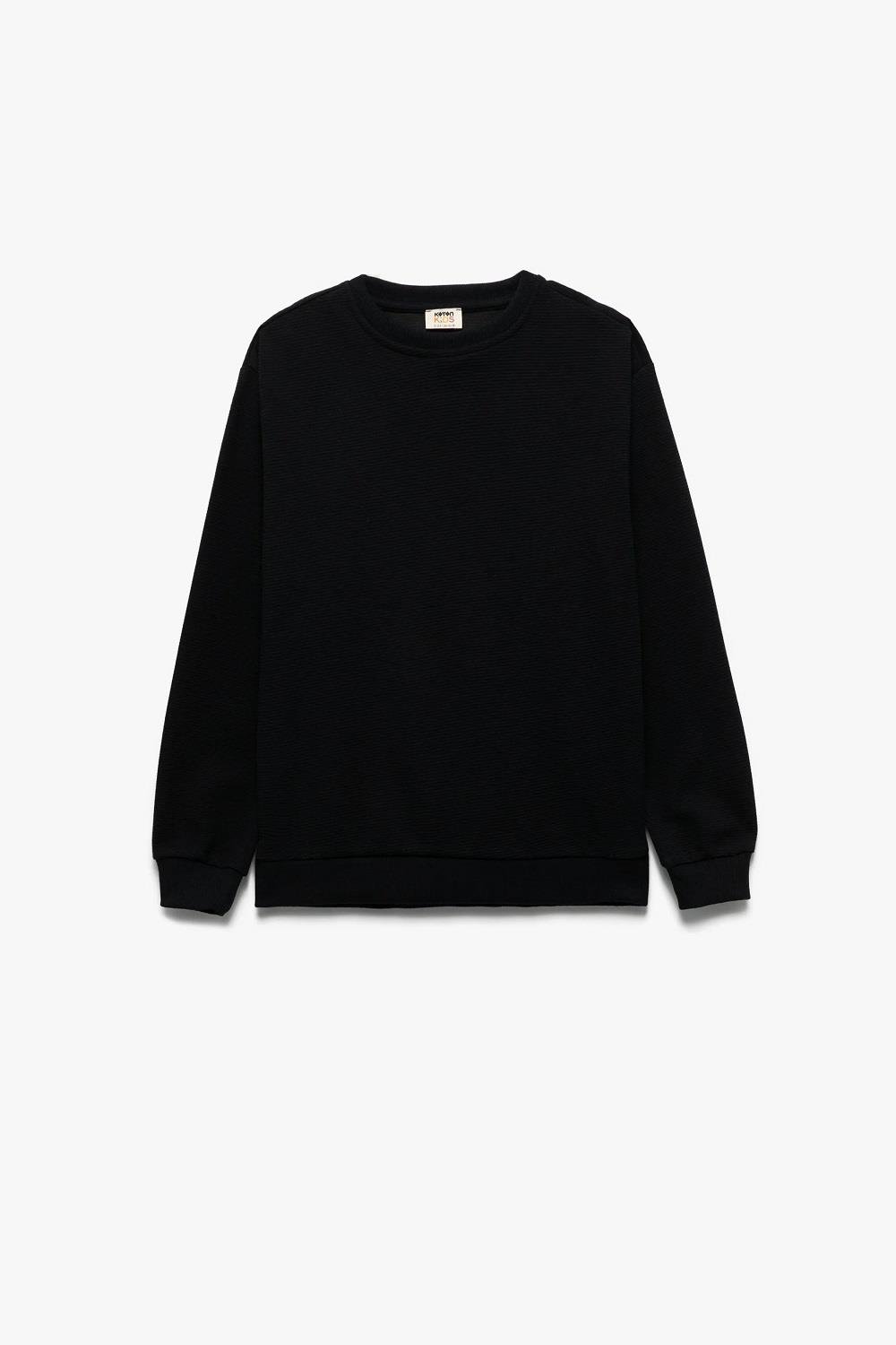 Koton Erkek Çocuk Uzun Kollu Bisiklet Yaka Basic Sweatshirt
