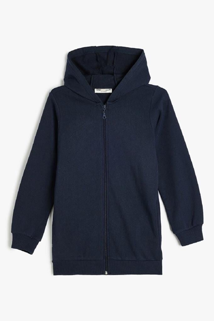 Koton Lacivert Çocuk Düz Sweatshirt