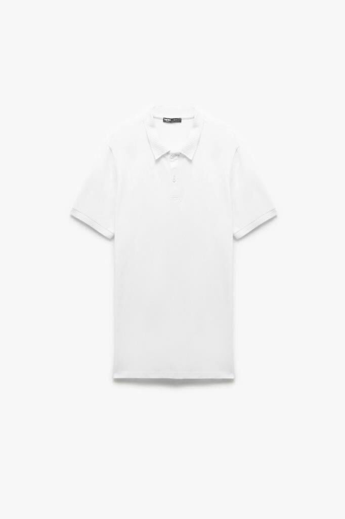 Koton Slim Fit Kısa Kollu Pike Kumaş Pamuklu Polo Yaka Tişört