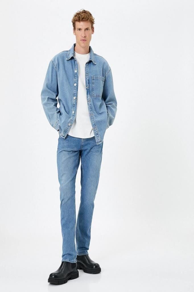Koton Slim Fit Kot Pantolon - Brad Jean