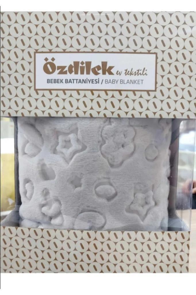 Özdilek Embos Bebek Battaniyesi 100 x 120 A.GRİ