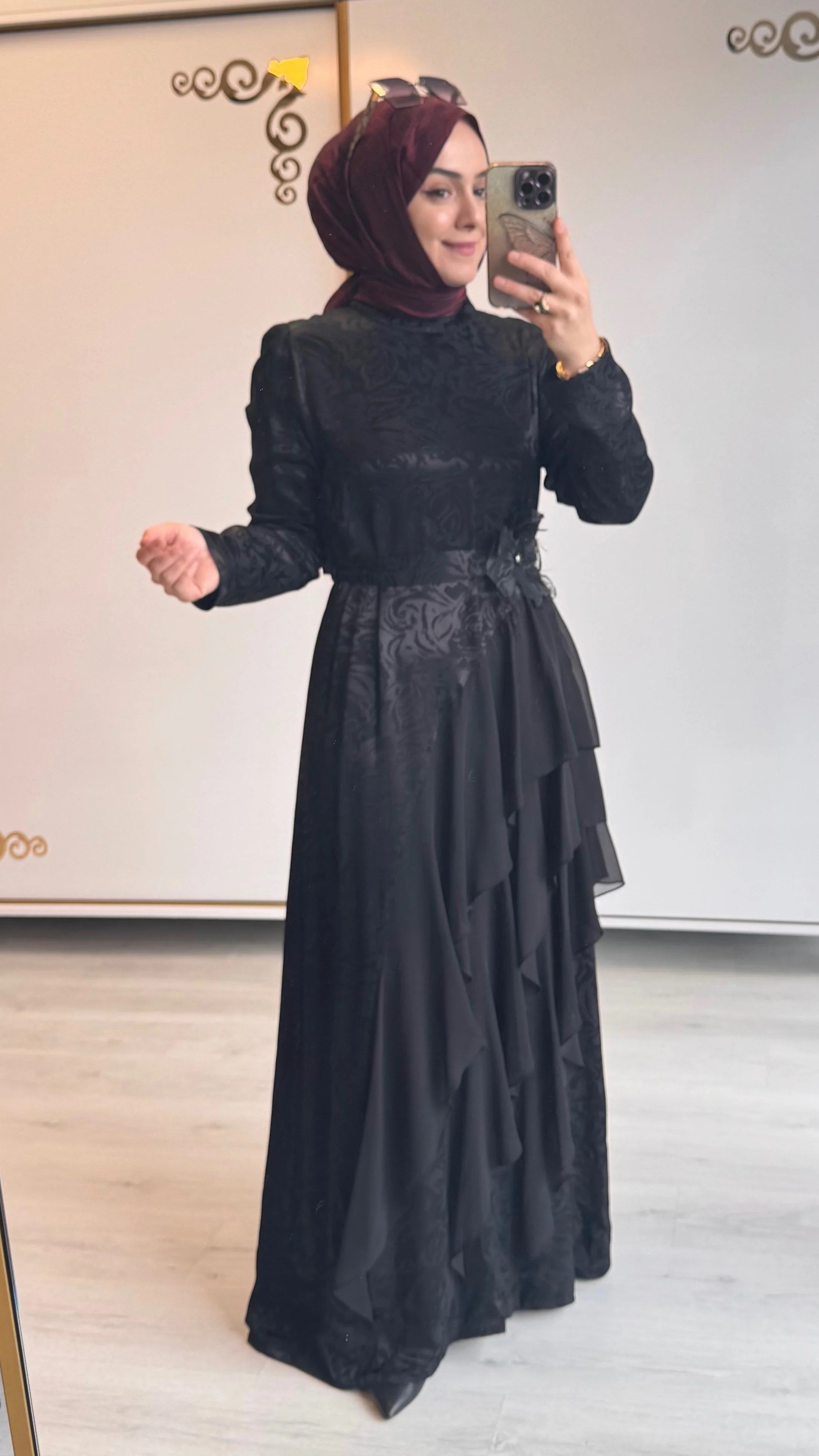 Abiye Elbise Siyah - 1245
