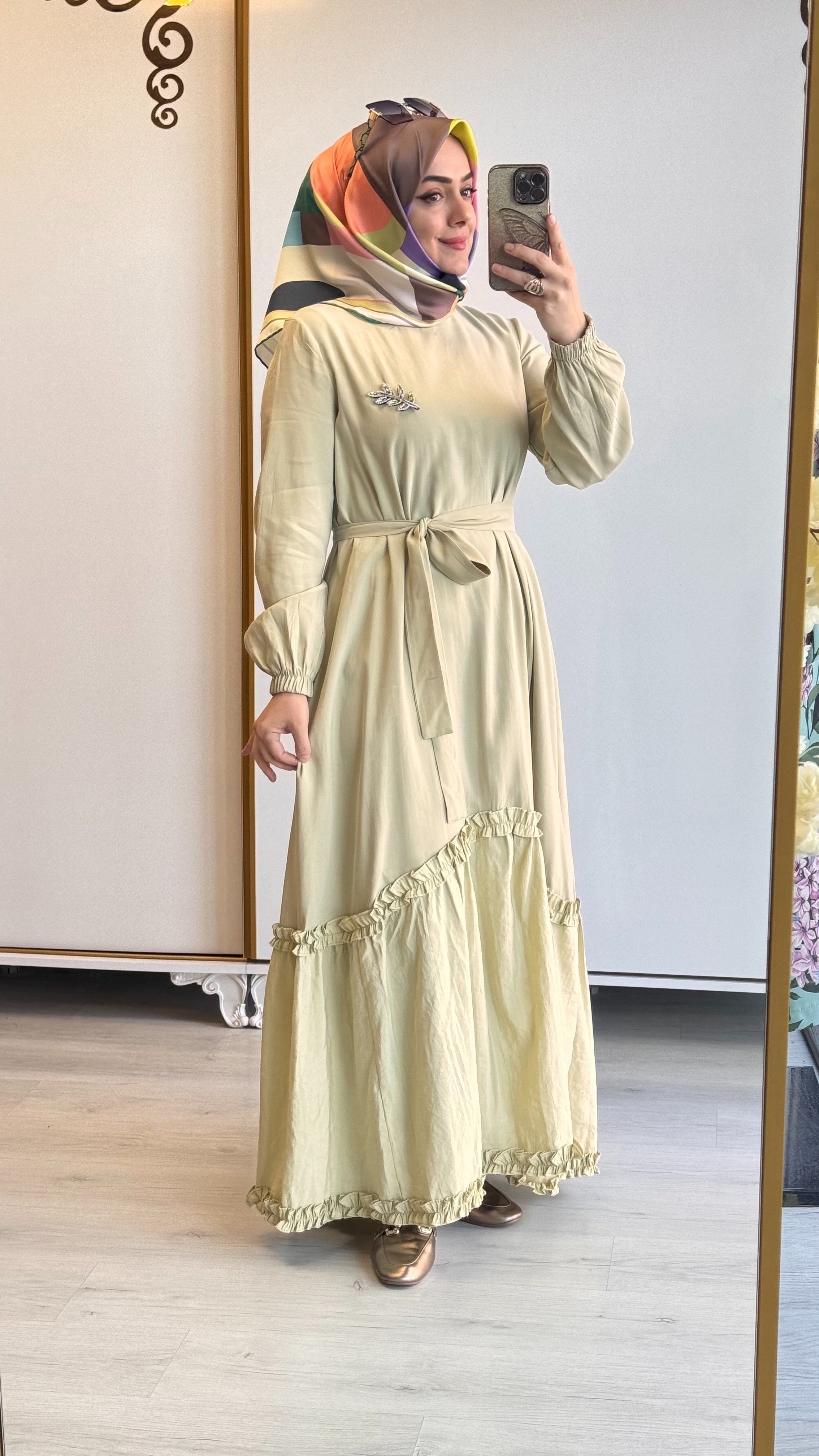 Alya Elbise Mint Yeşili