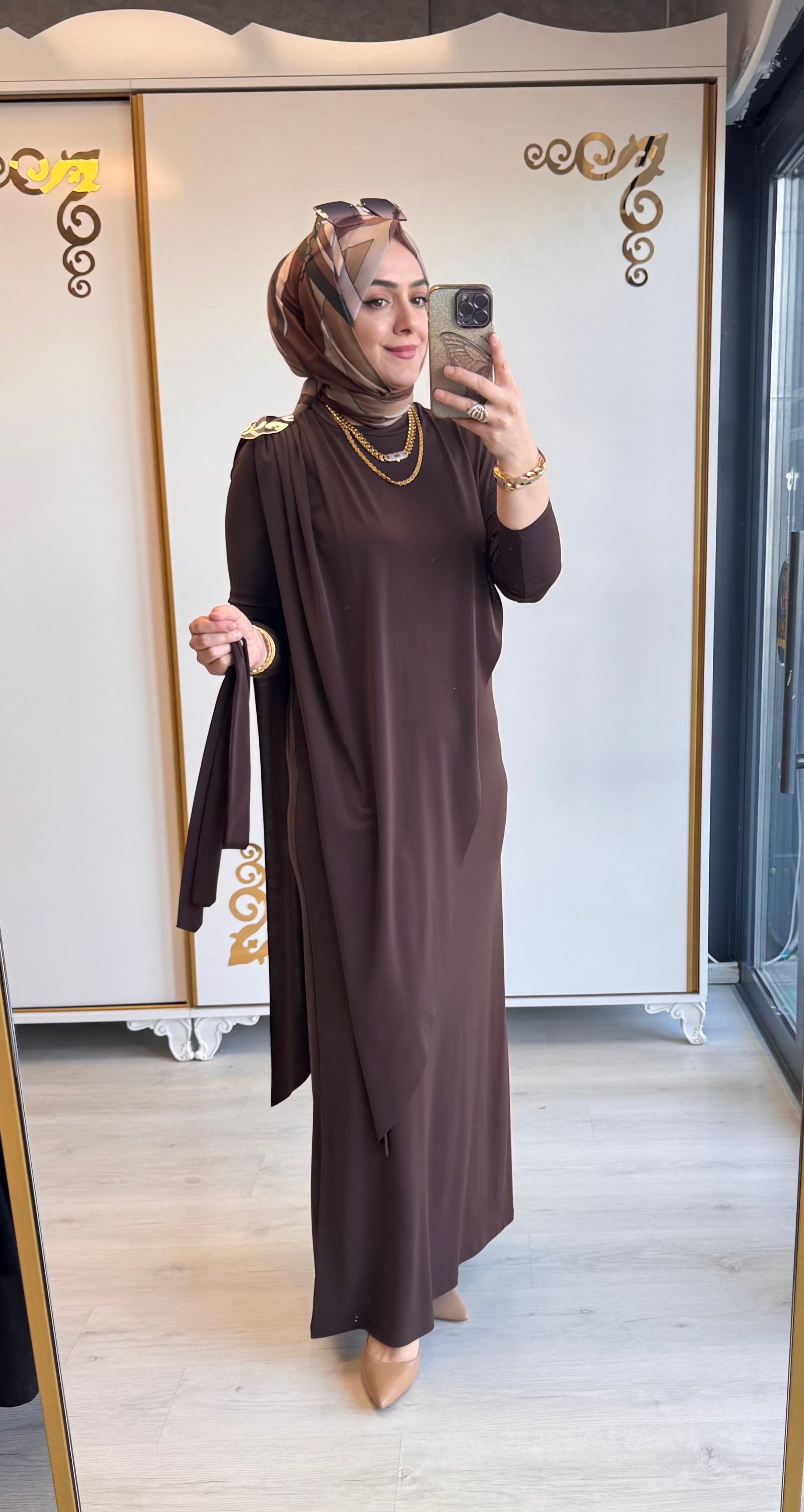 Doha Elbise Kahverengi