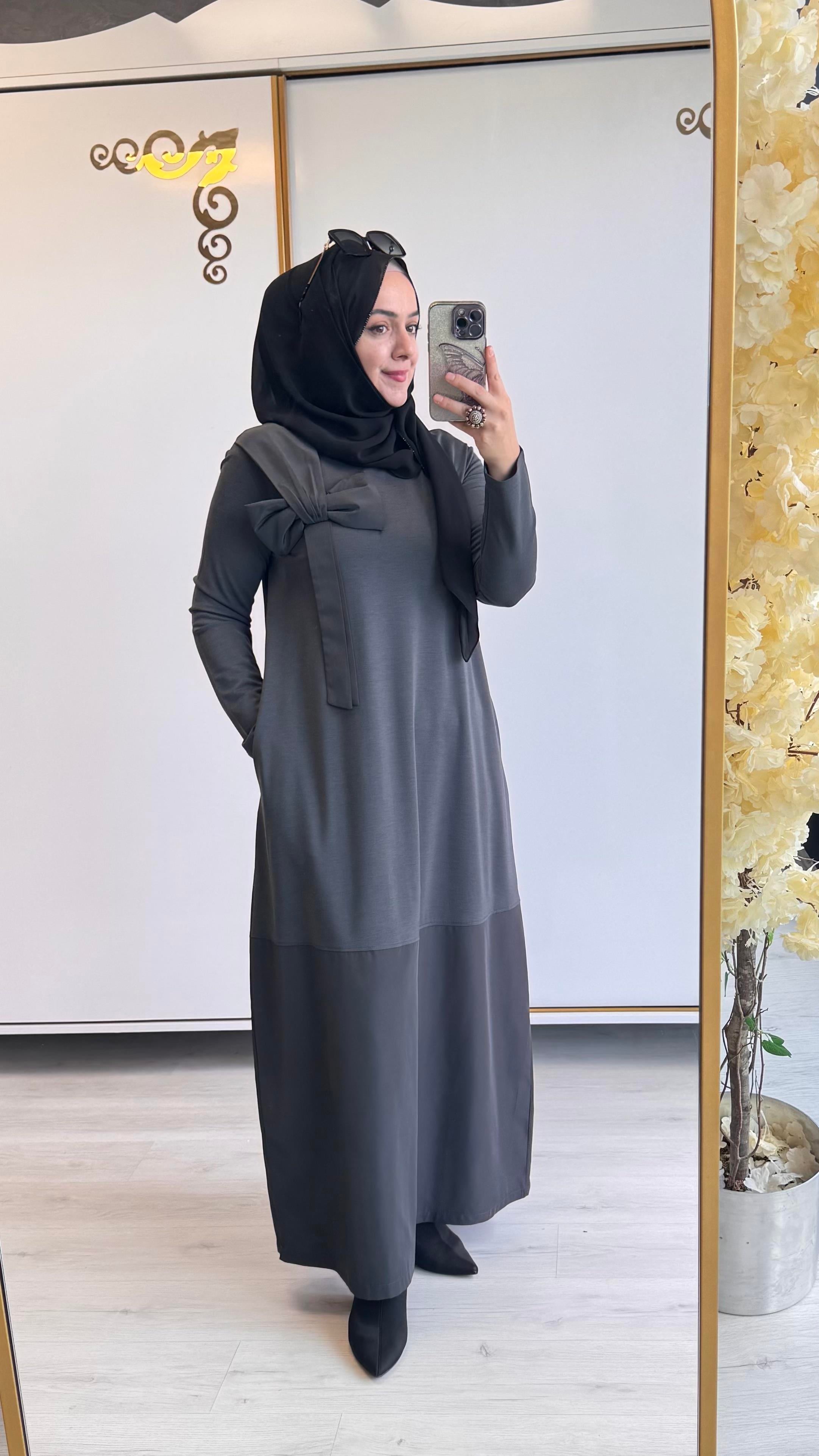 Nurcan Çetin Fiyonk Detaylı Elbise