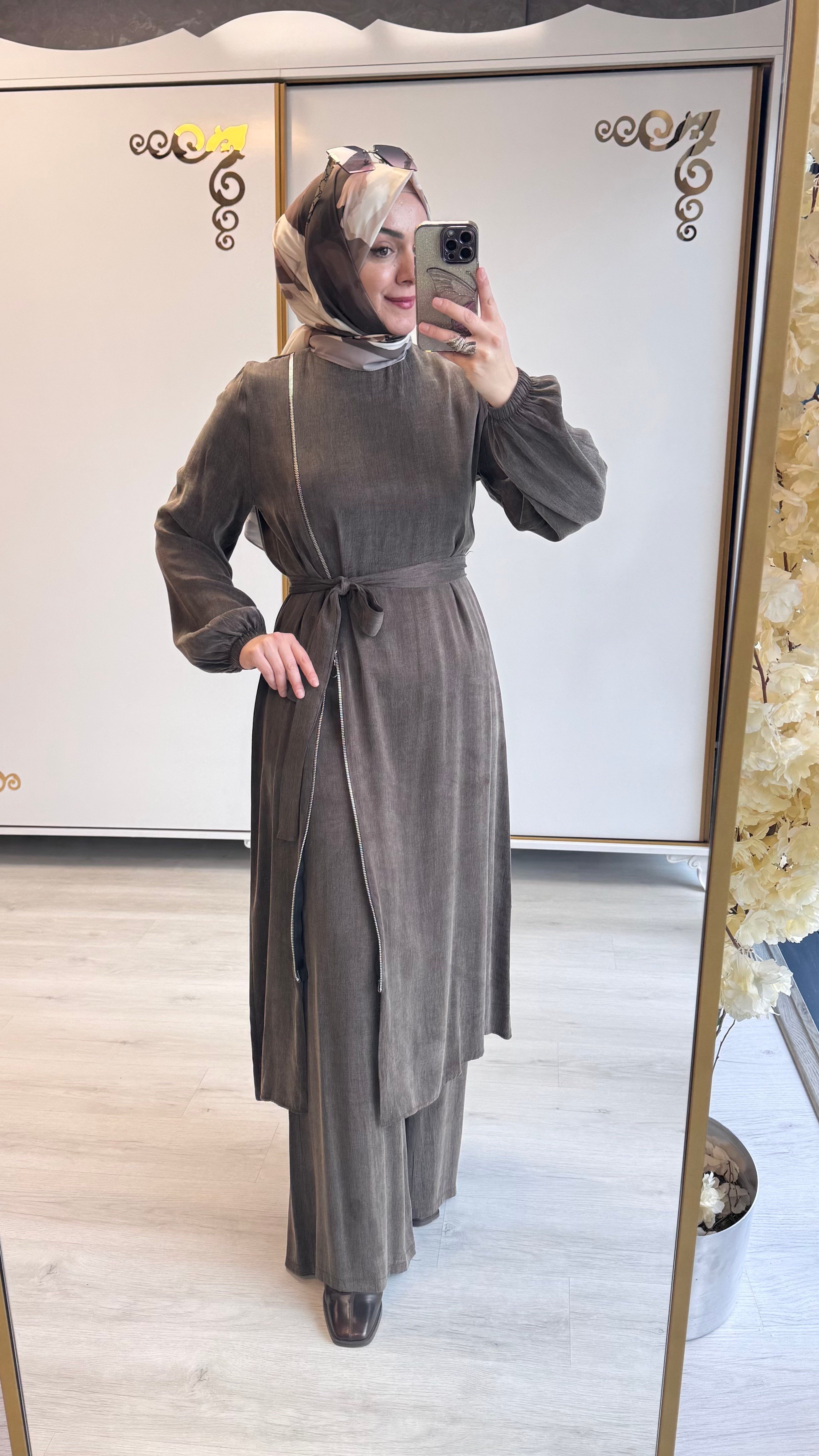 Qupra Takım Kahverengi