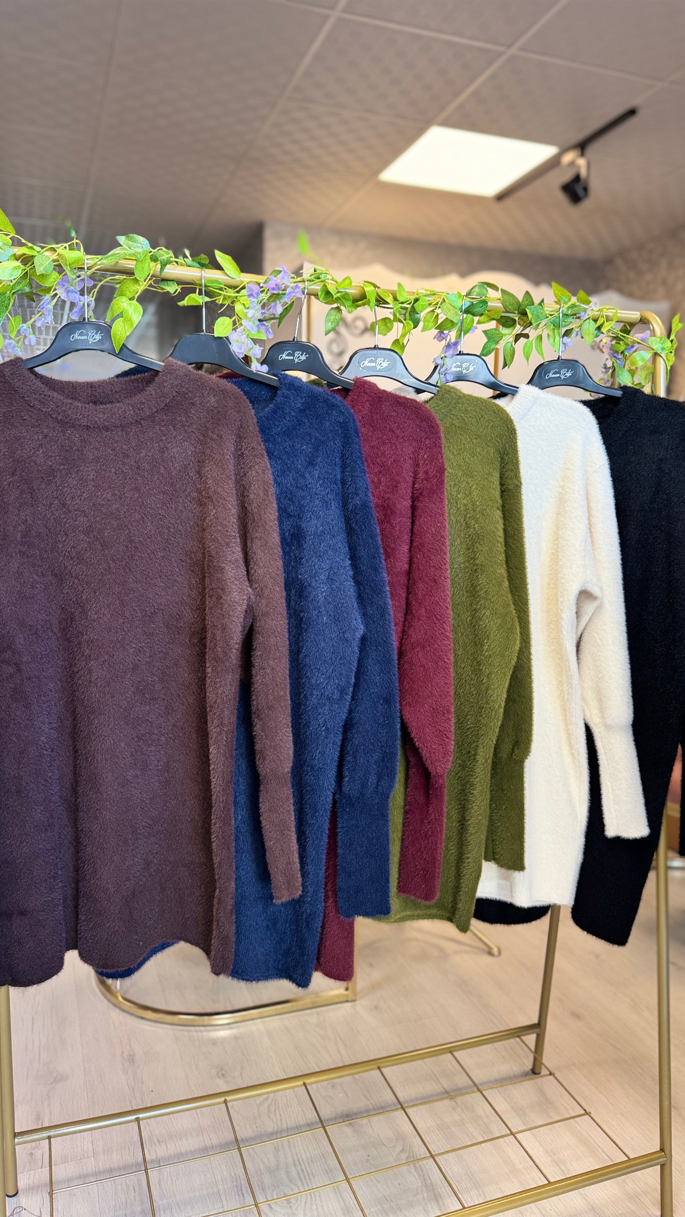Yumoş Peluş Triko Tunik - 1450
