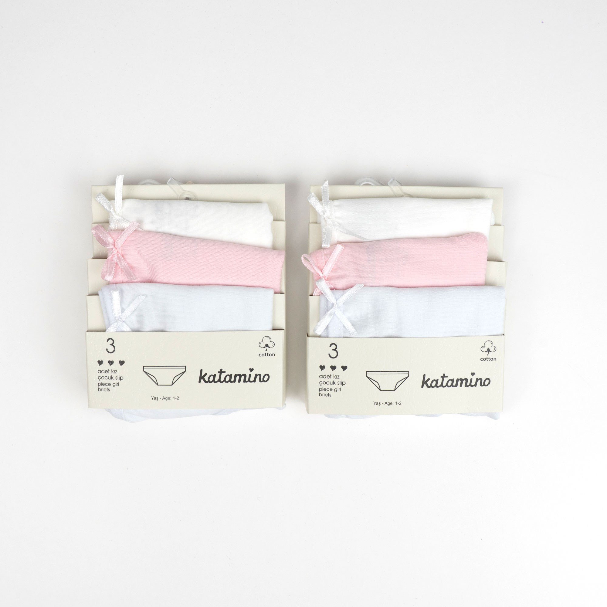 Toptan Kamp 3'lü Kız Slip Set