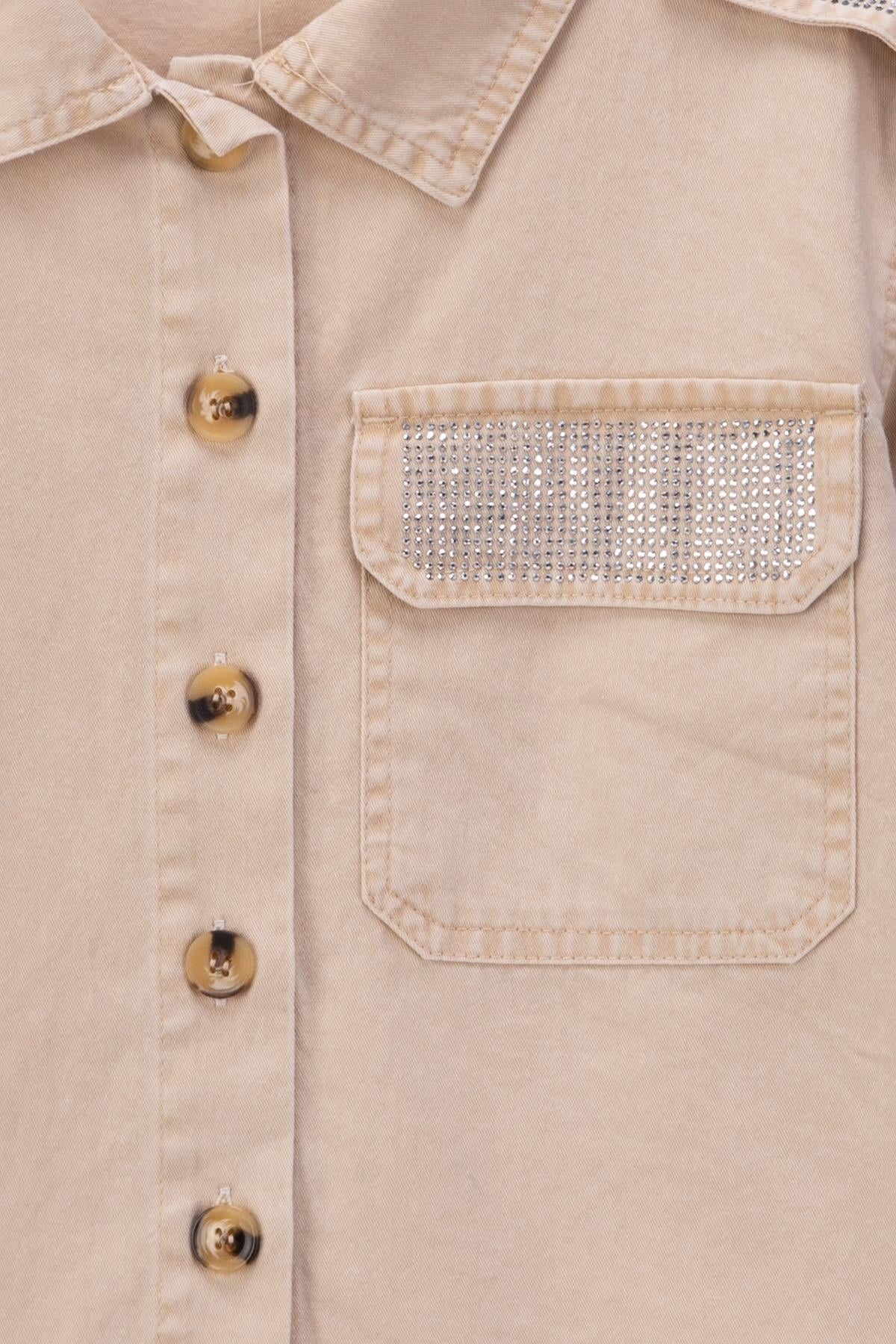 Tuffy Kız Çocuk Gabardin Gömlekli İkili Takım-03165
