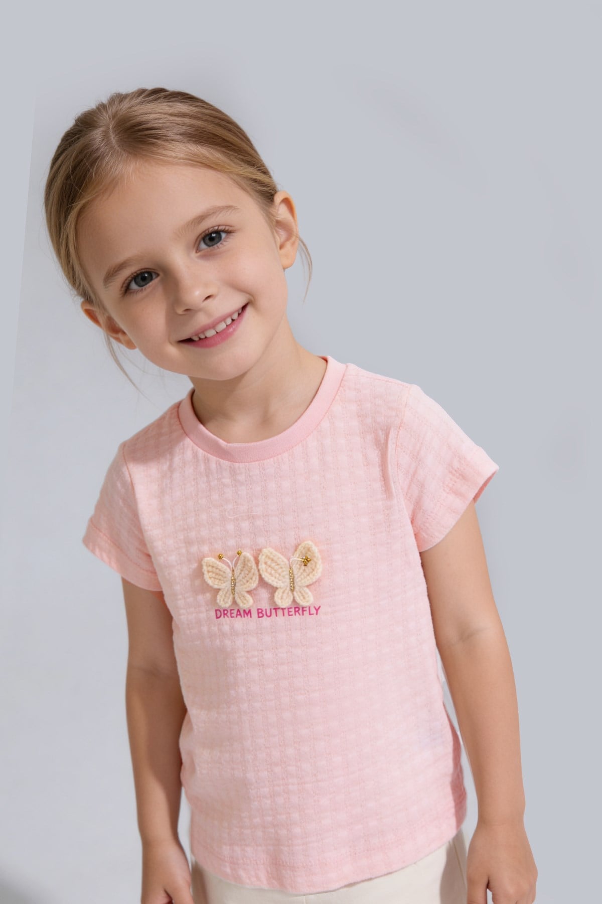 Tuffy Kız Çocuk Jakarlı Örme T-Shirt-2016