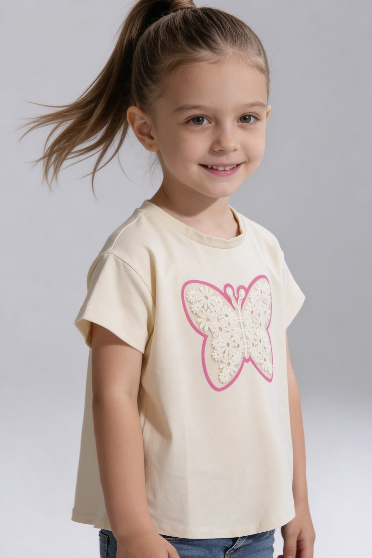 Tuffy Kız Çocuk Süprem T-Shirt-2126
