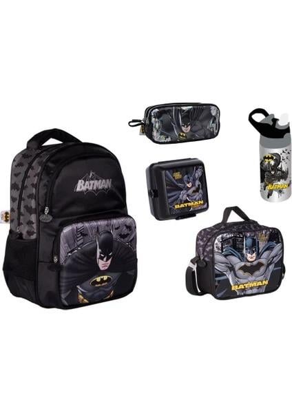 Batman 2521 Erkek Çocuk İlkokul Çanta Seti – Beş Parçalı Set