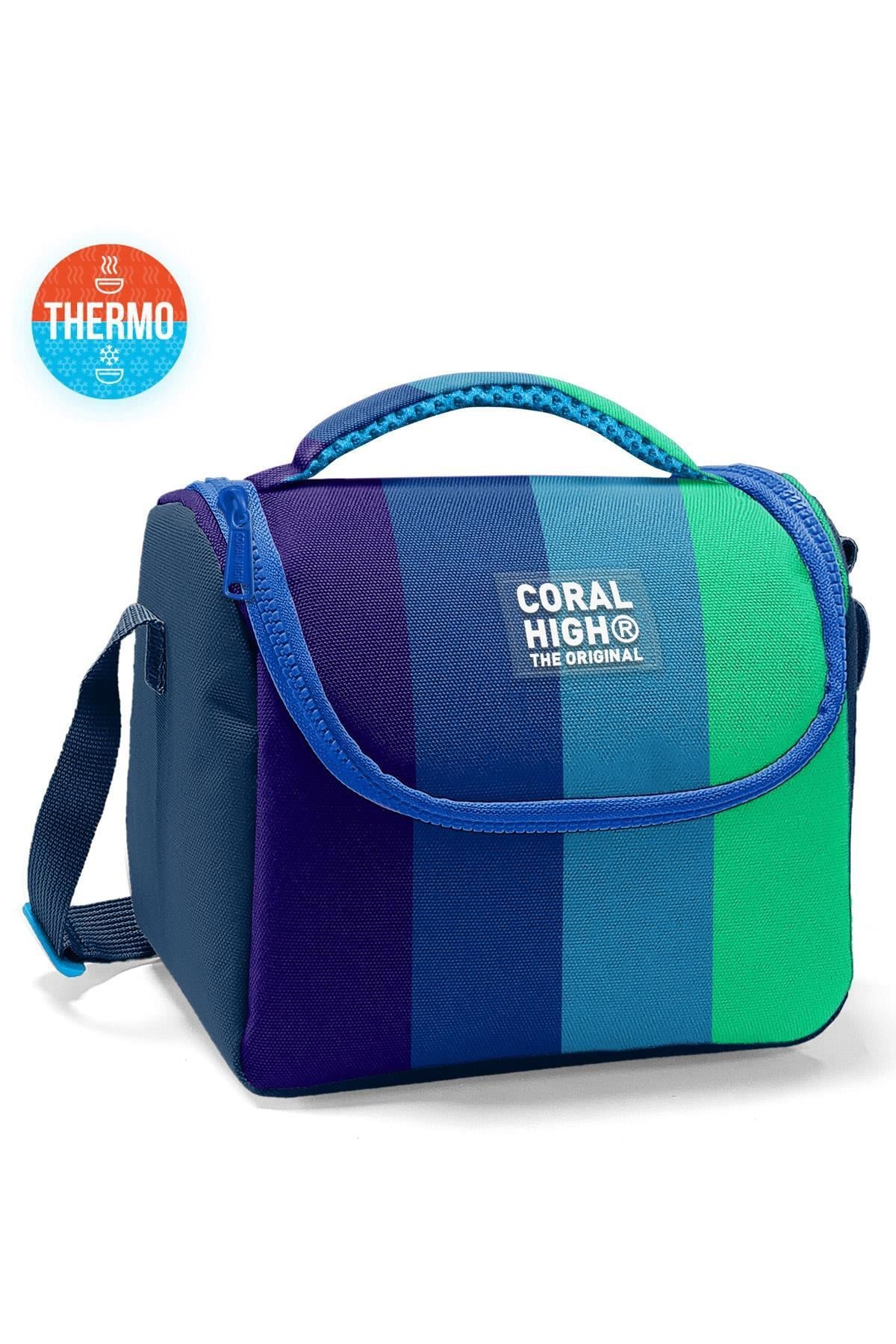 Coral High Kids Renkli Çizgili Thermo Beslenme Çantası 11797