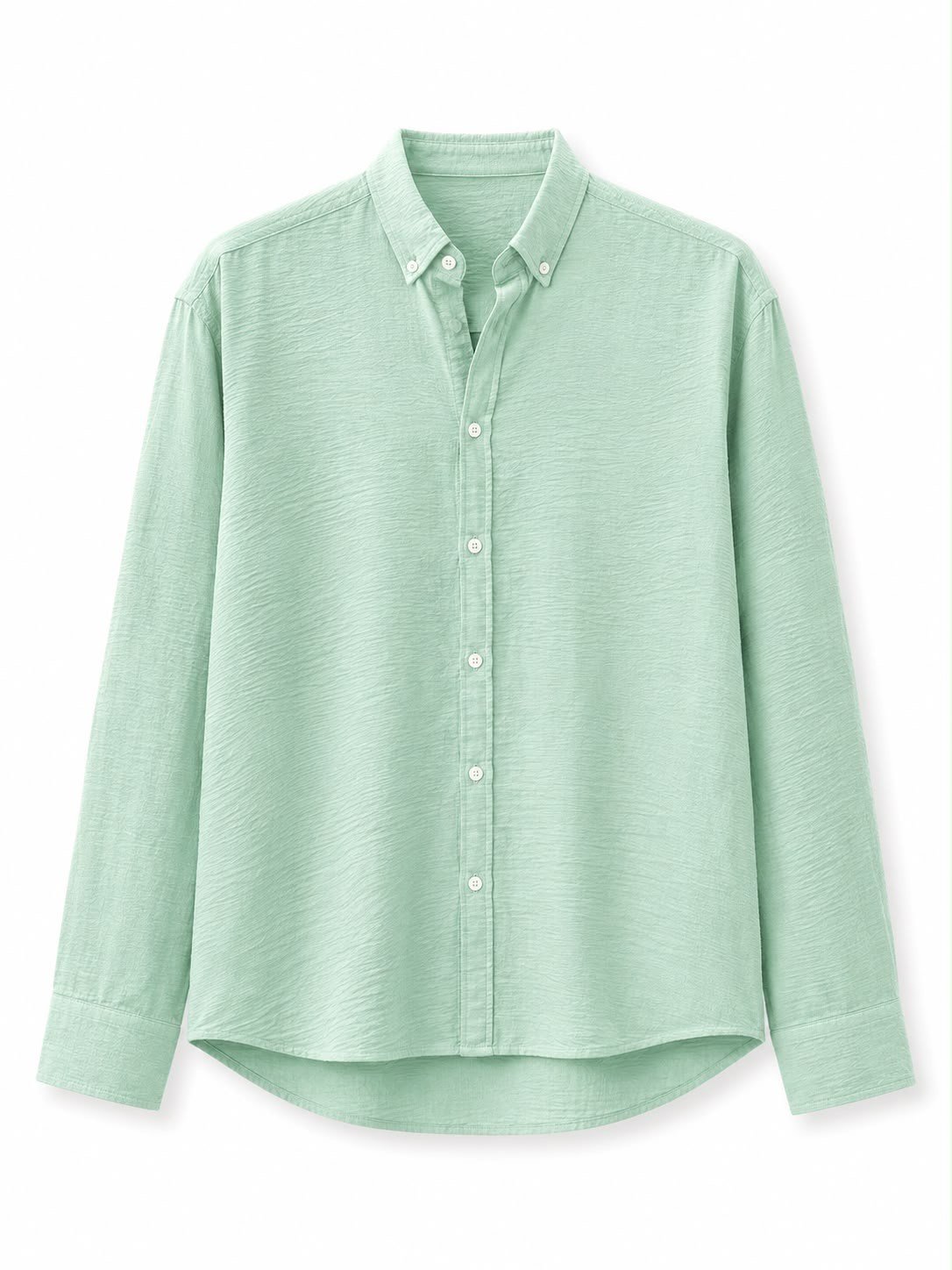Erkek Oversize Basic Rahat Gömlek Mint