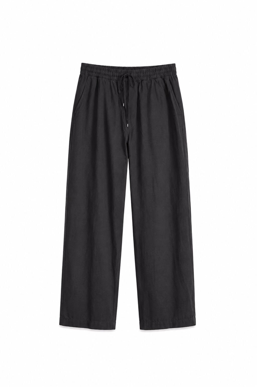 Keten Baggy Pantolon Siyah