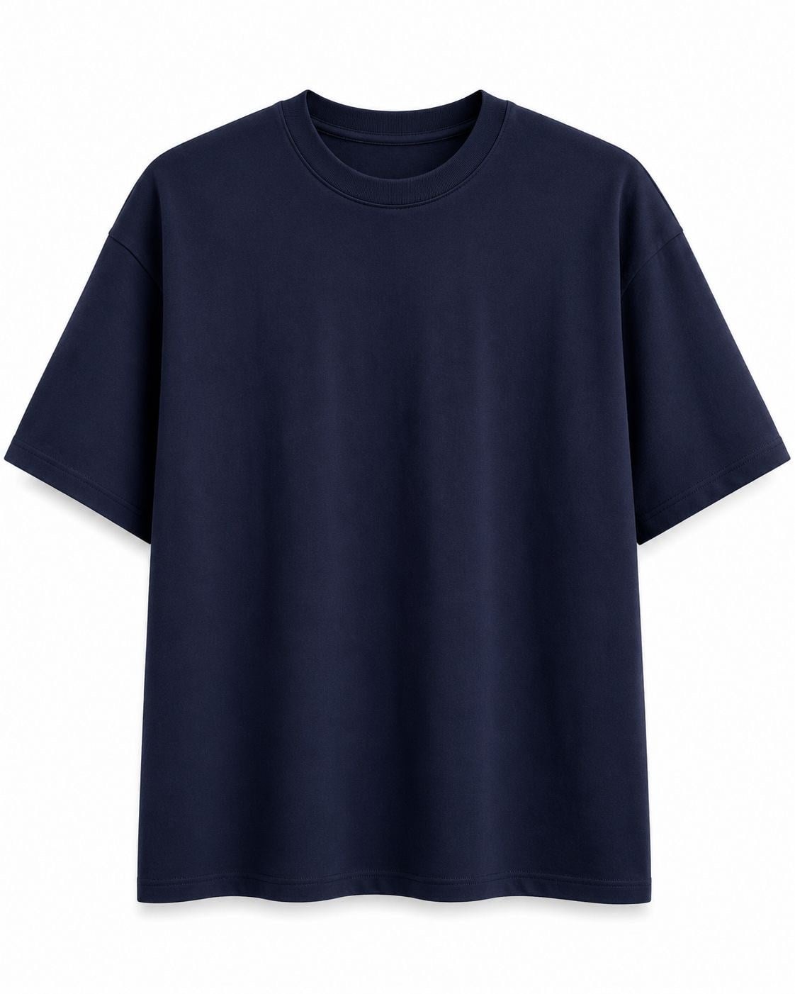 Oysho Kumaş Basic T-shirt Lacivert