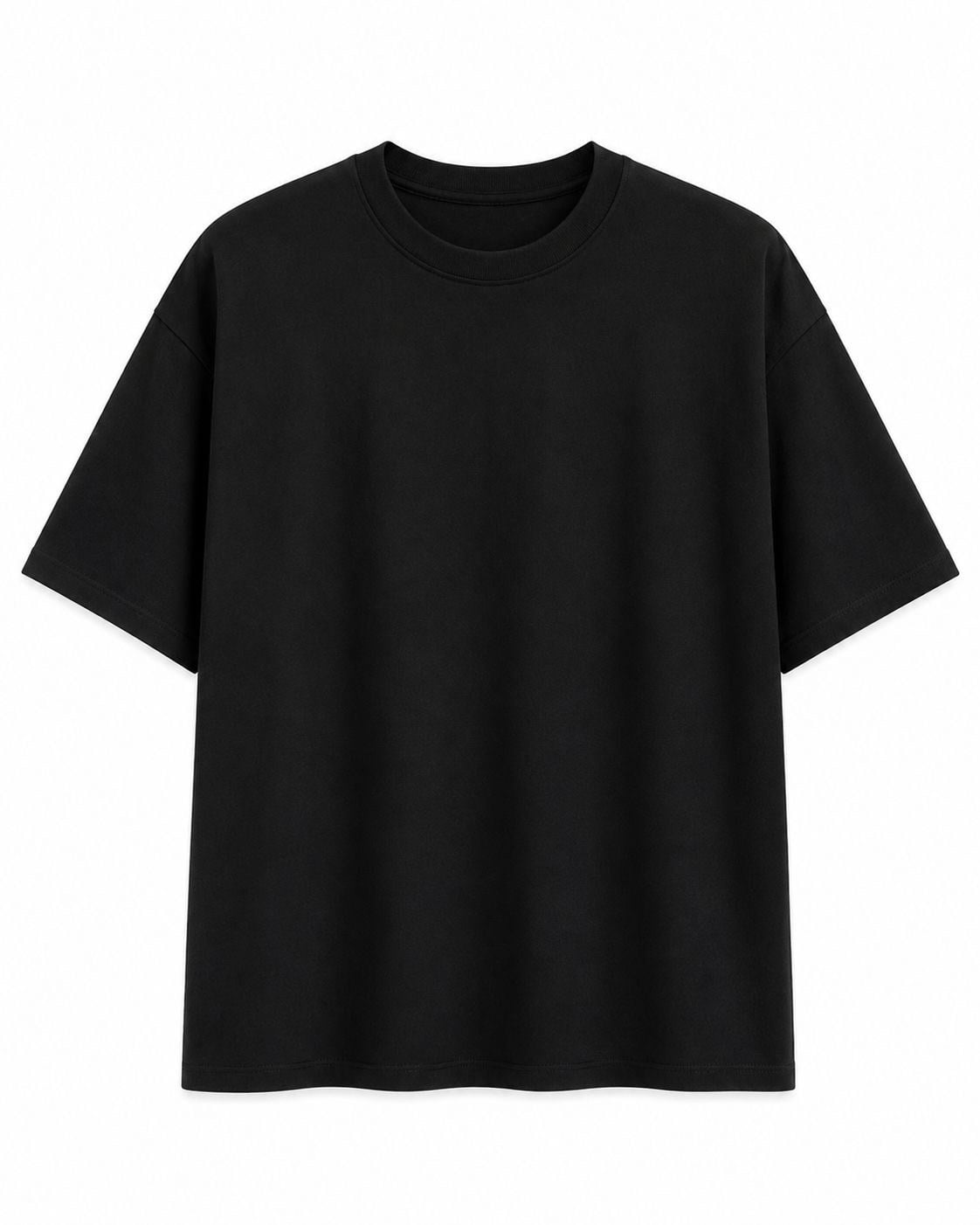 Oysho Kumaş Basic T-shirt Siyah