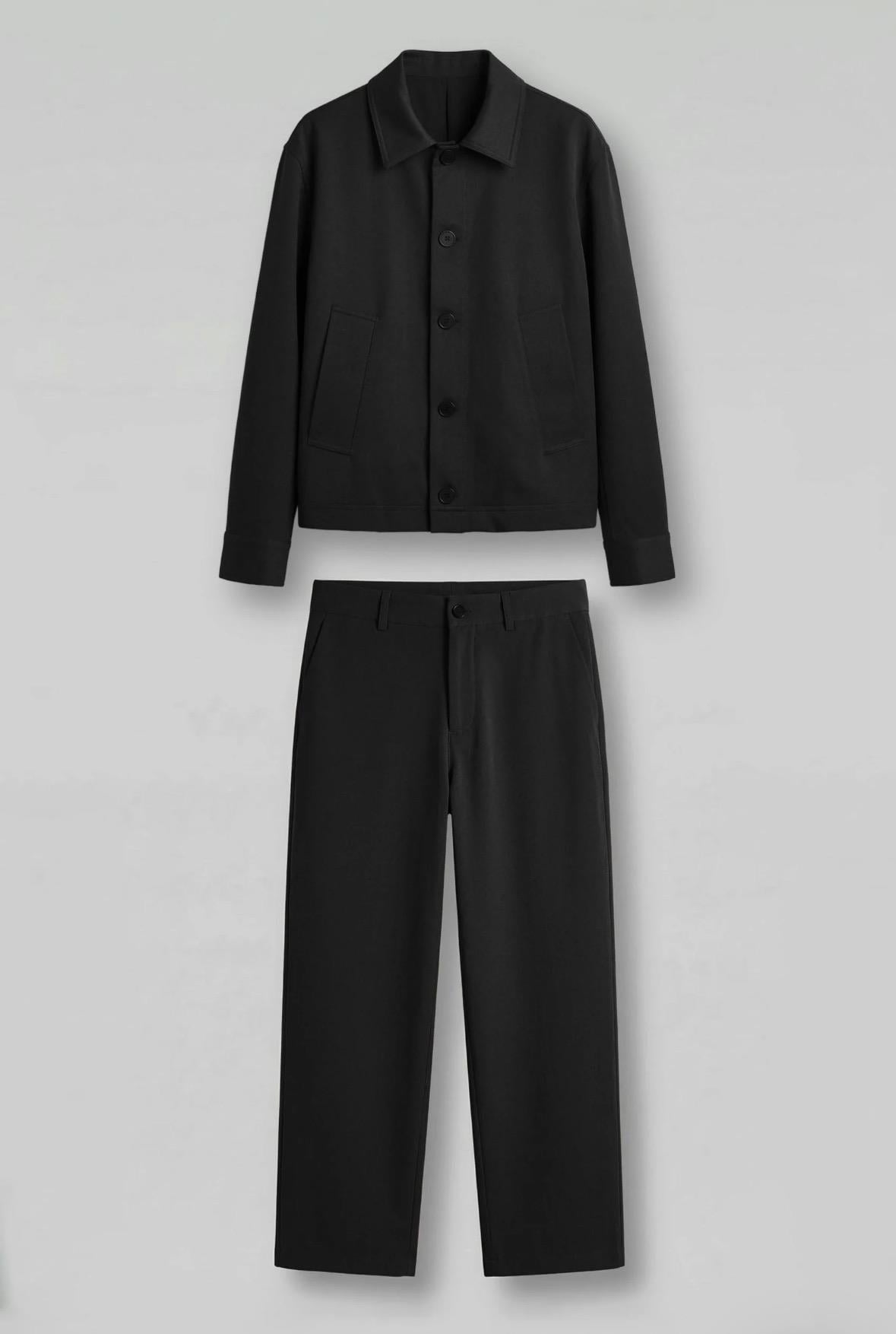 Premium Oversize Ceket Pantolon Takımı Siyah