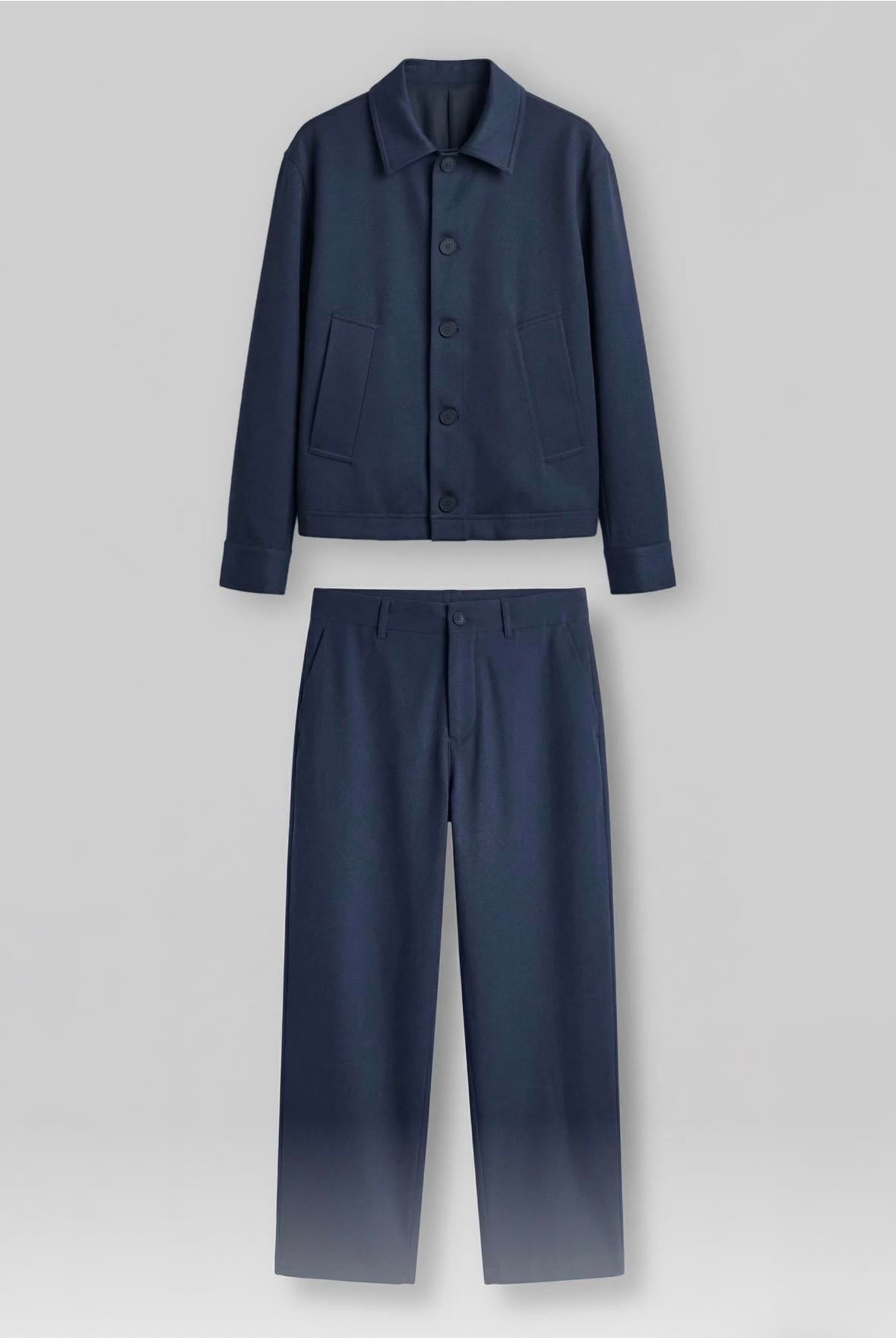 Premium Oversize Ceket Pantolon Takımı Lacivert