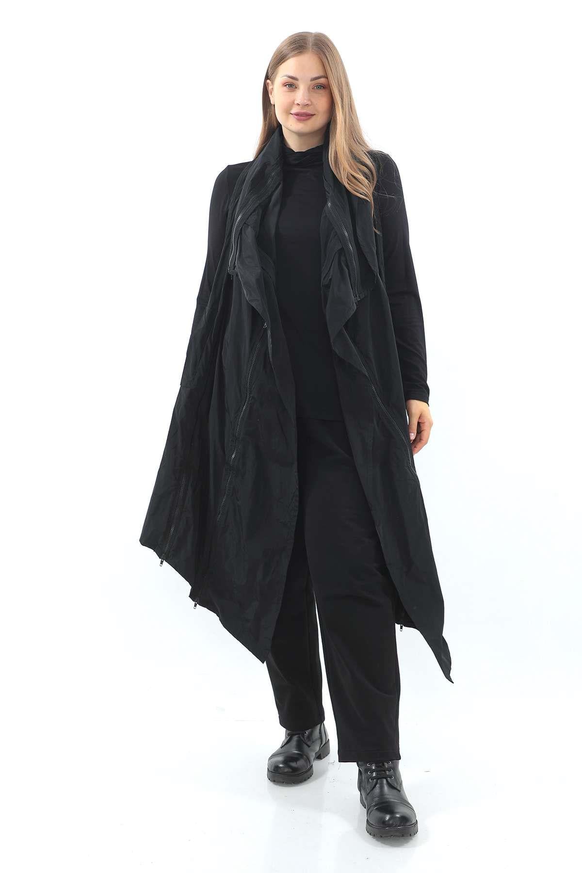 Black Polyester Vest