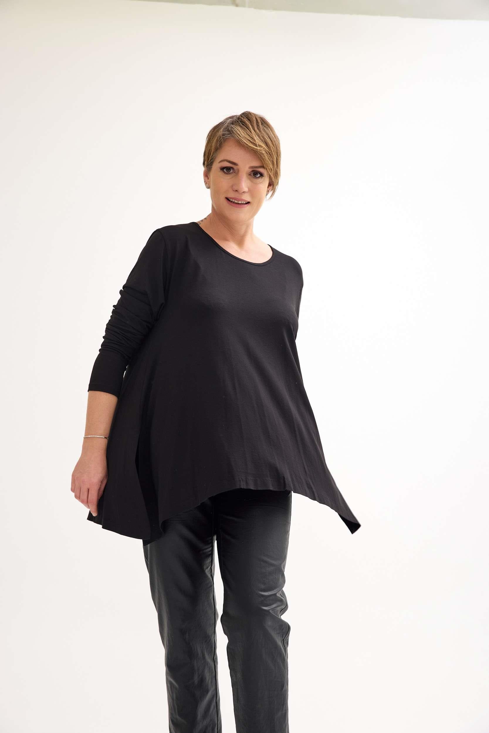 Black Viscose Blouse