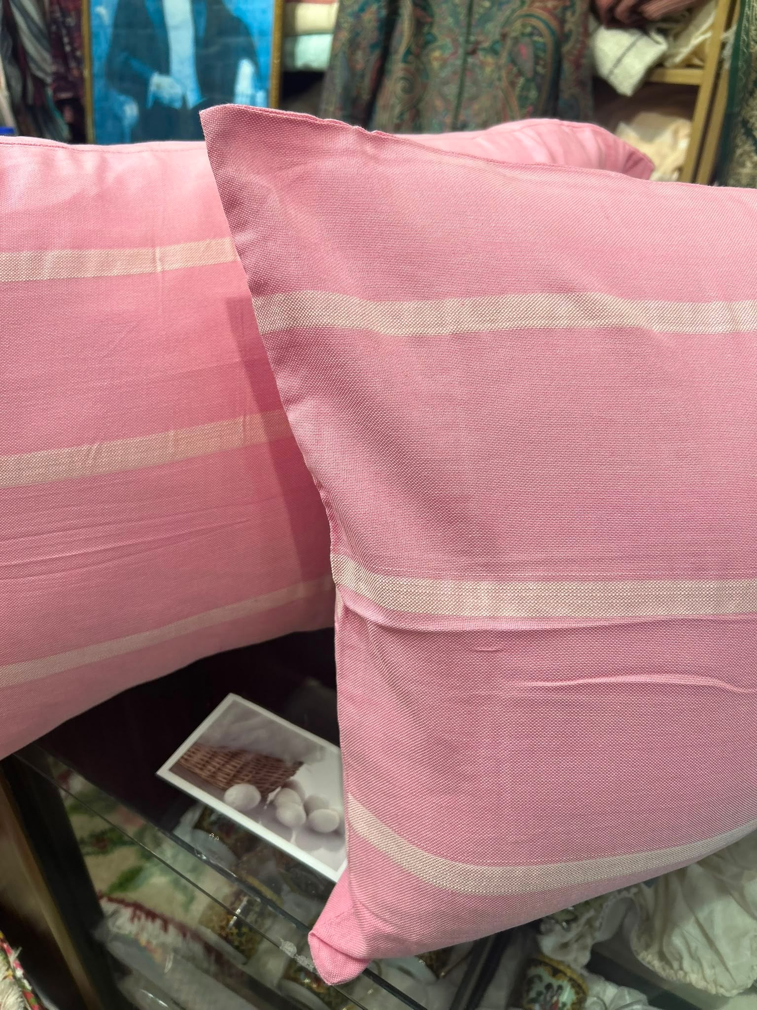 İpek Pamuk Yastık Kılıfı Çifti %20 İpek %80 Pamuk Pembe