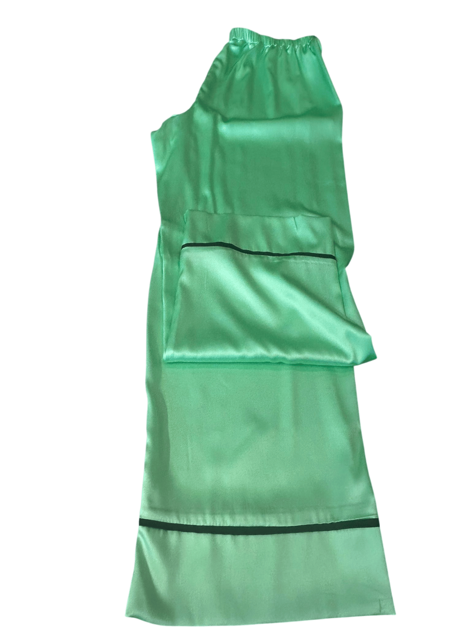 Yeşil İpek Pijama Takımı