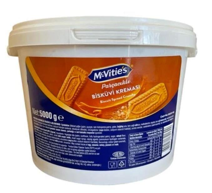 BİSKÜVİ KREMASI PARÇACIKLI 5 KG MC VITIE'S