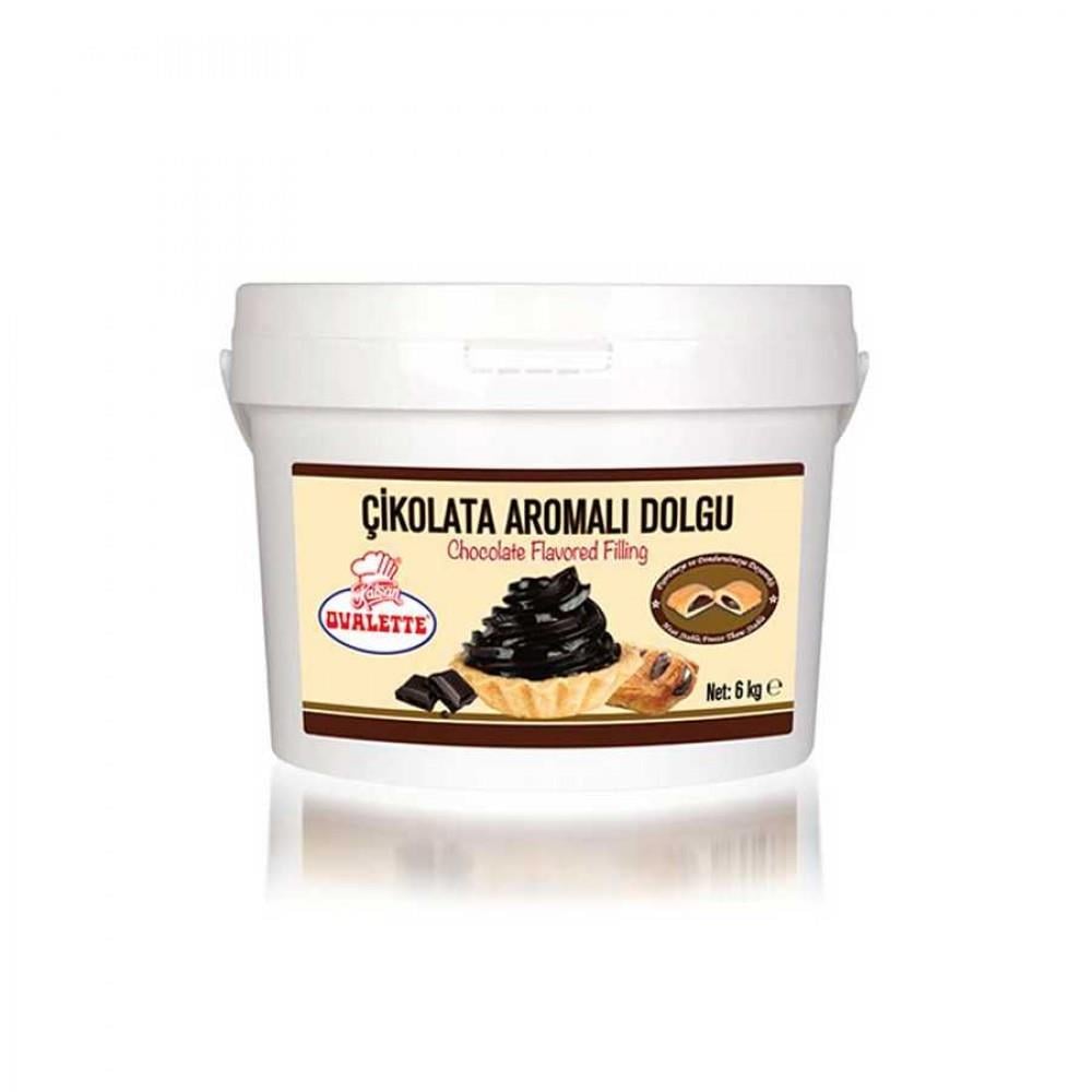 ÇİKOLATALI DOLGU 6 KG OVALETTE