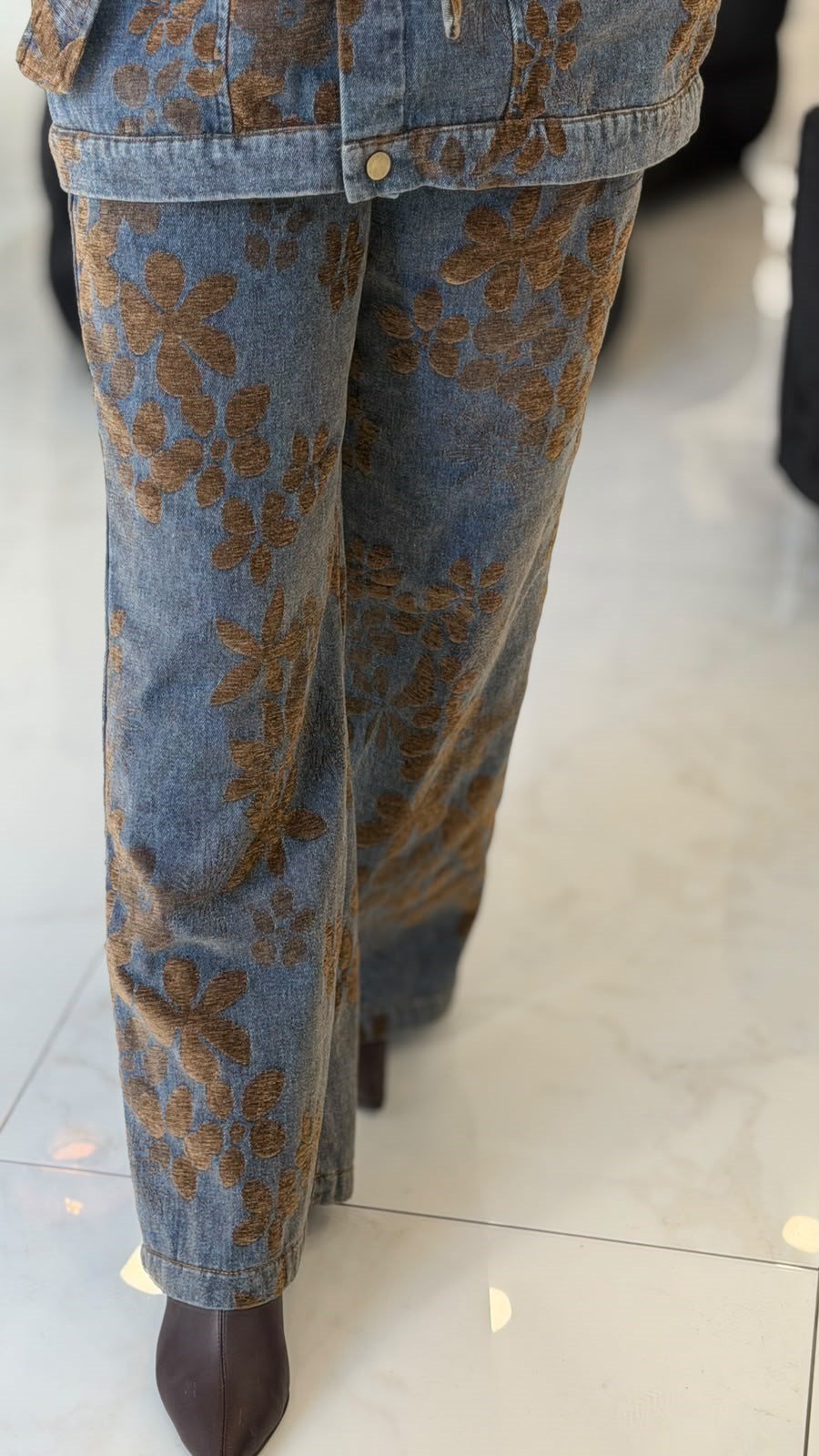 My312 Desenli Denim Kot Pantolon 