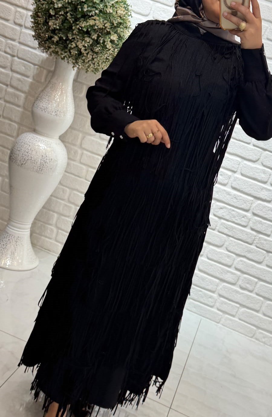 Nprive  Lazer Detaylı Elbise 