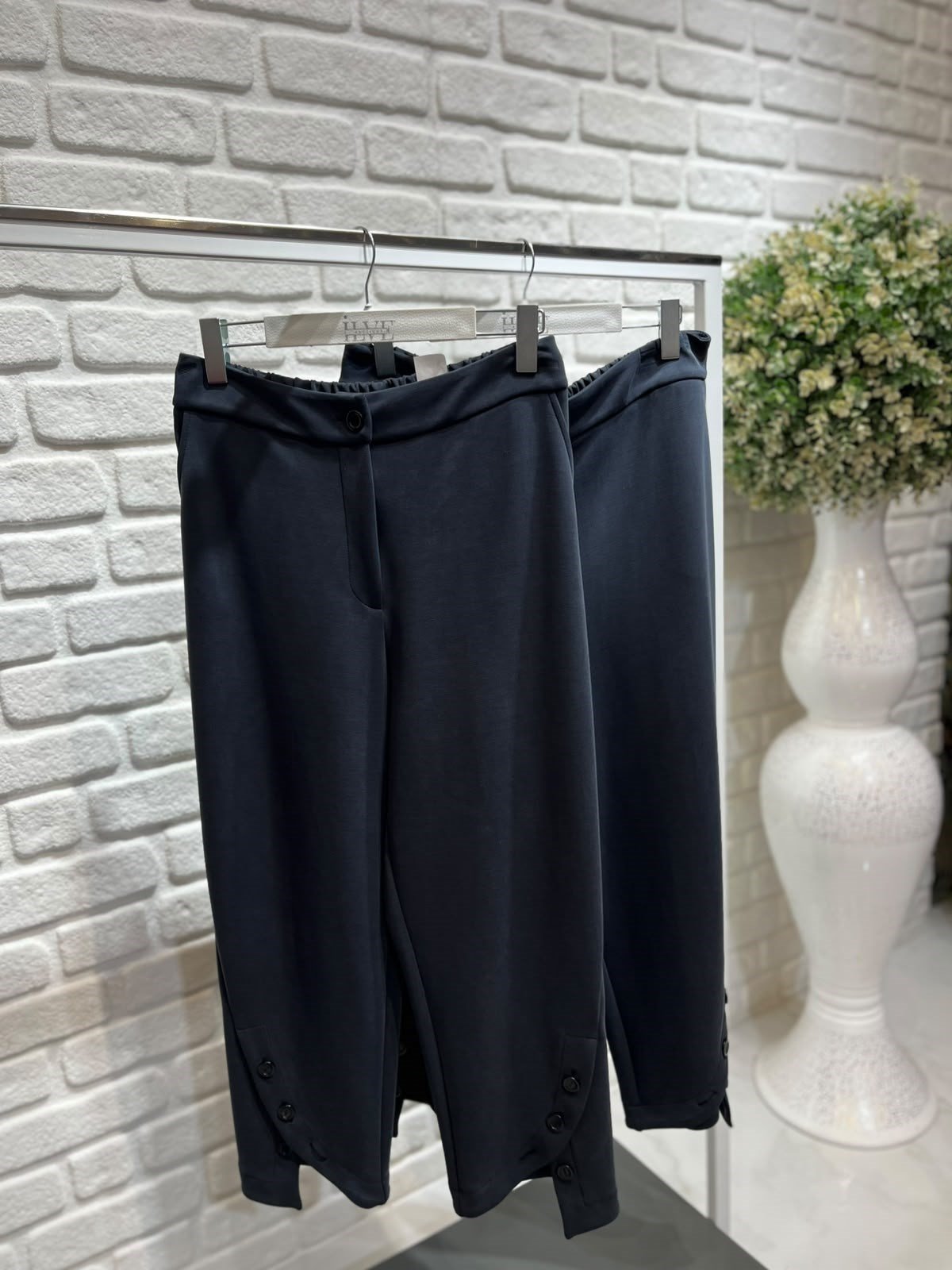 Sentez Hawaii Ön Paça Düğmeli  Pantolon 