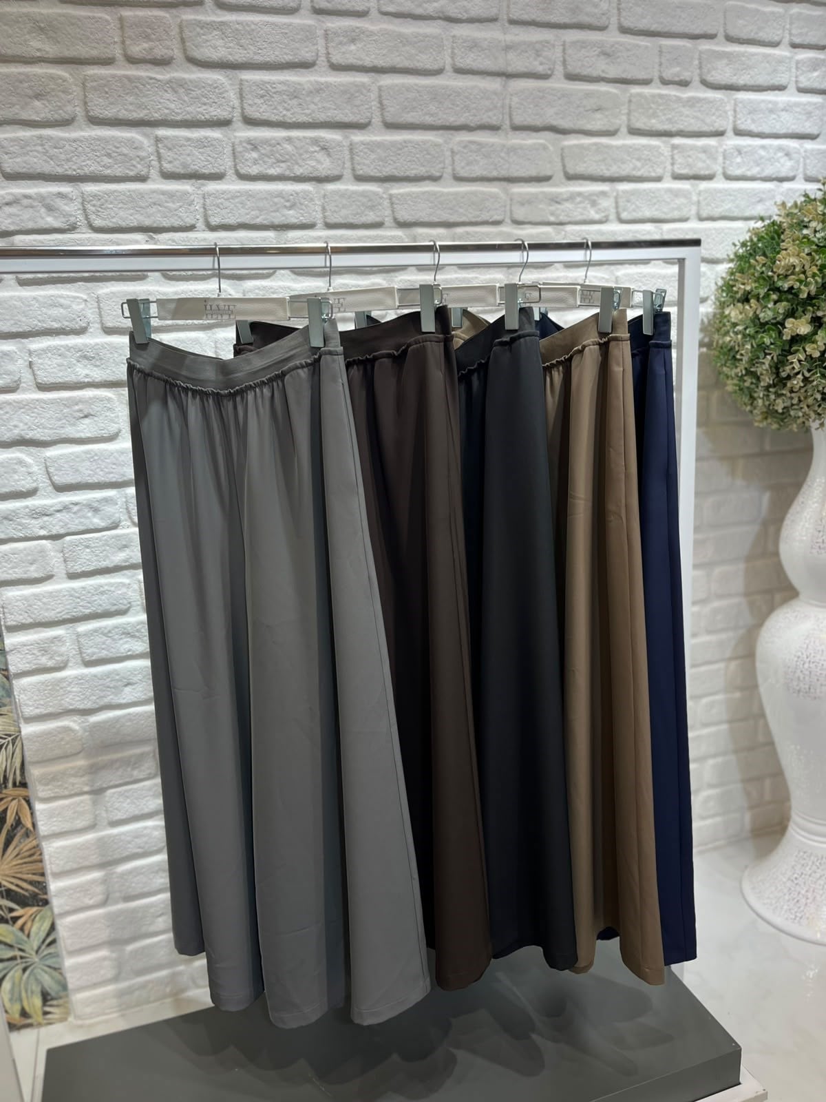 Sentez Logos Geniş Paça Pantolon 
