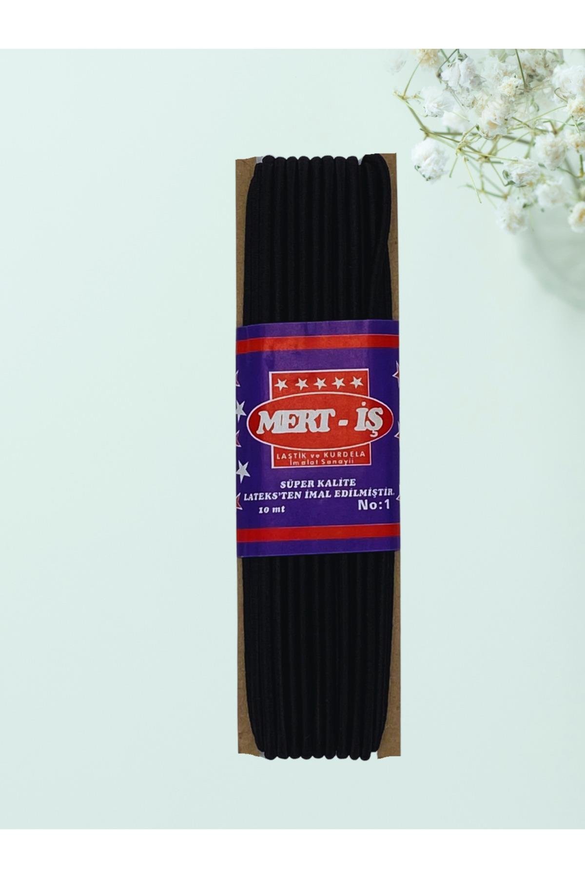 Bebe Lastiği Oluklu Lastik Siyah 10 Metre