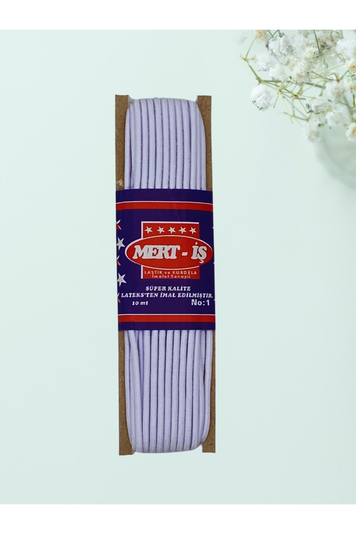 Yuvarlak Bel-Etek-Eşofman Lastiği 10 Metre Beyaz
