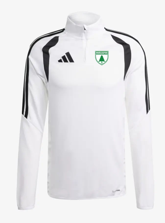 MUĞLASPOR ADİDAS BEYAZ YARIM FERMUAR ANTRENMAN EŞOFMAN ÜSTÜ