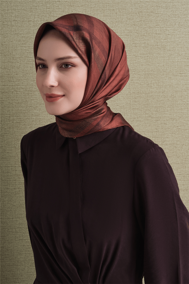 Armine Saf İpek Sura Eşarp 9618D 02