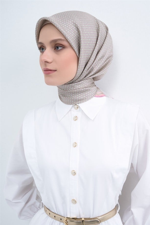 Saf İpek Sura Eşarp 9528D 09