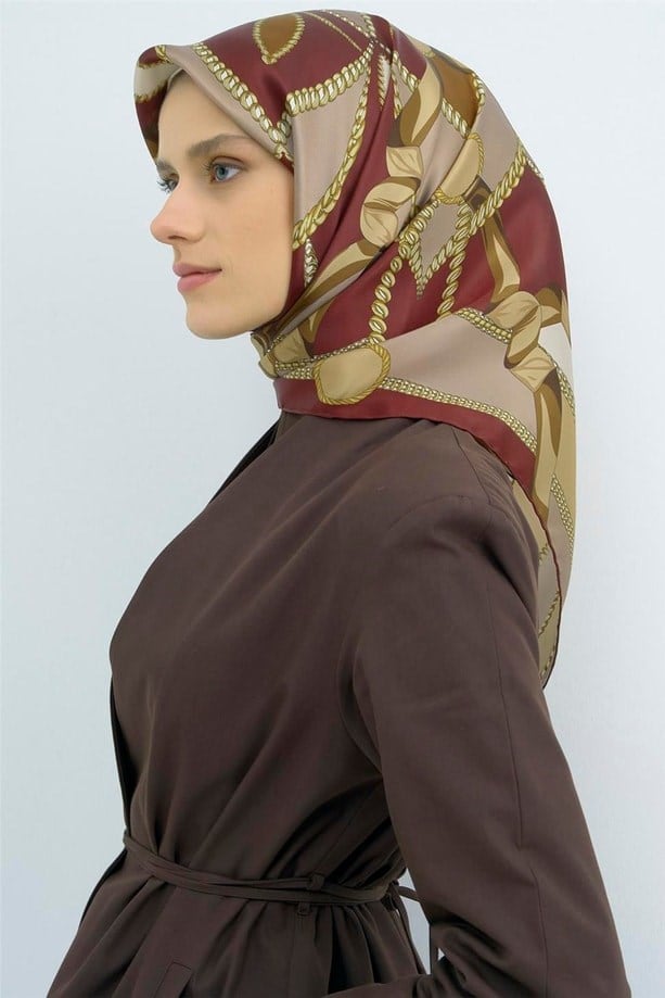 Saf İpek Sura Eşarp 9531D 01