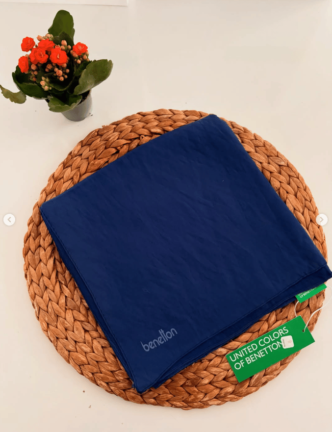 United of Benetton - Siena Eşarp Açık Lacivert