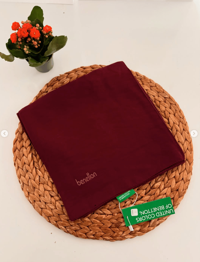 United of Benetton - Siena Eşarp Bordo