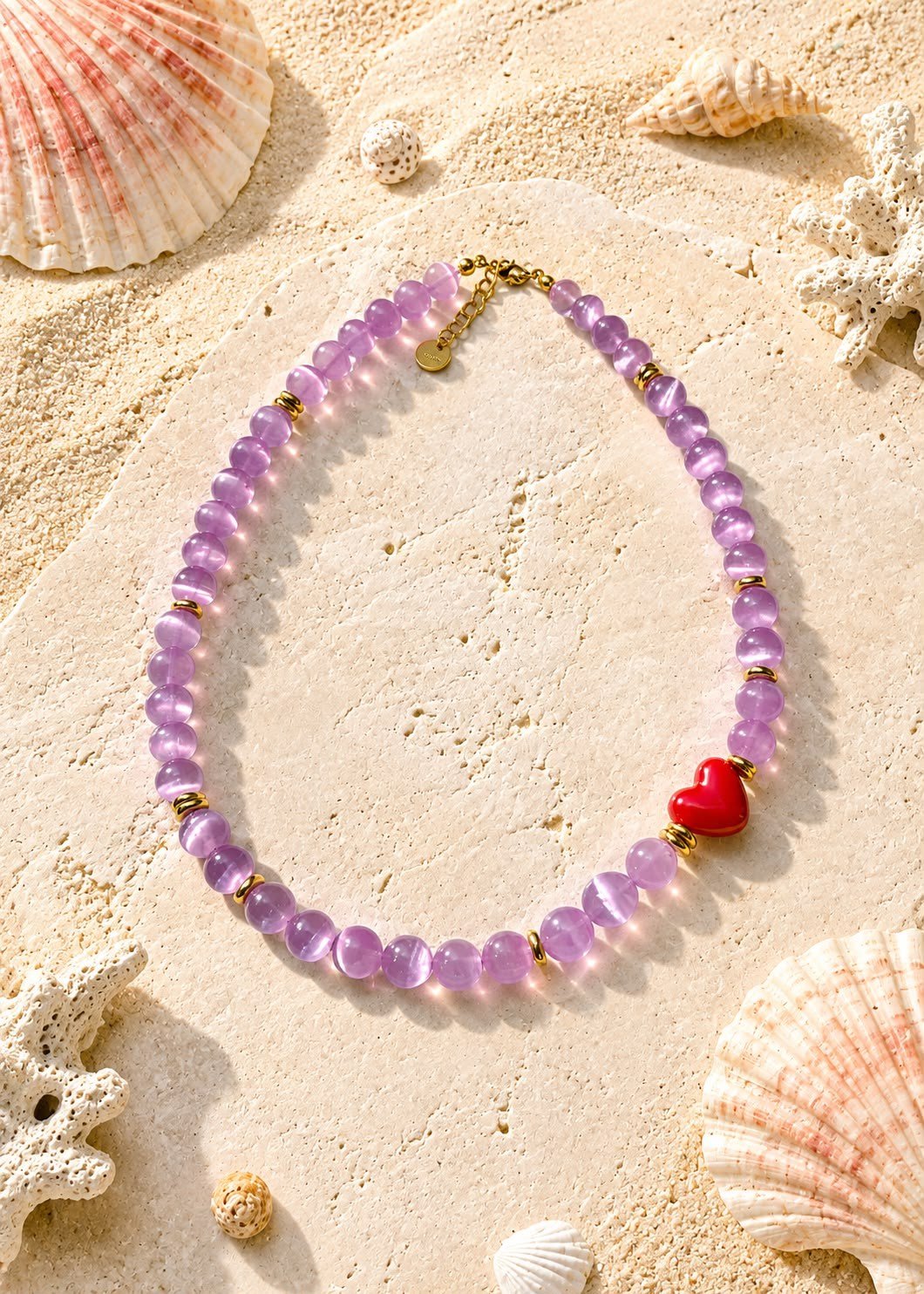 AMORE LILAC - SELENİT KOLYE