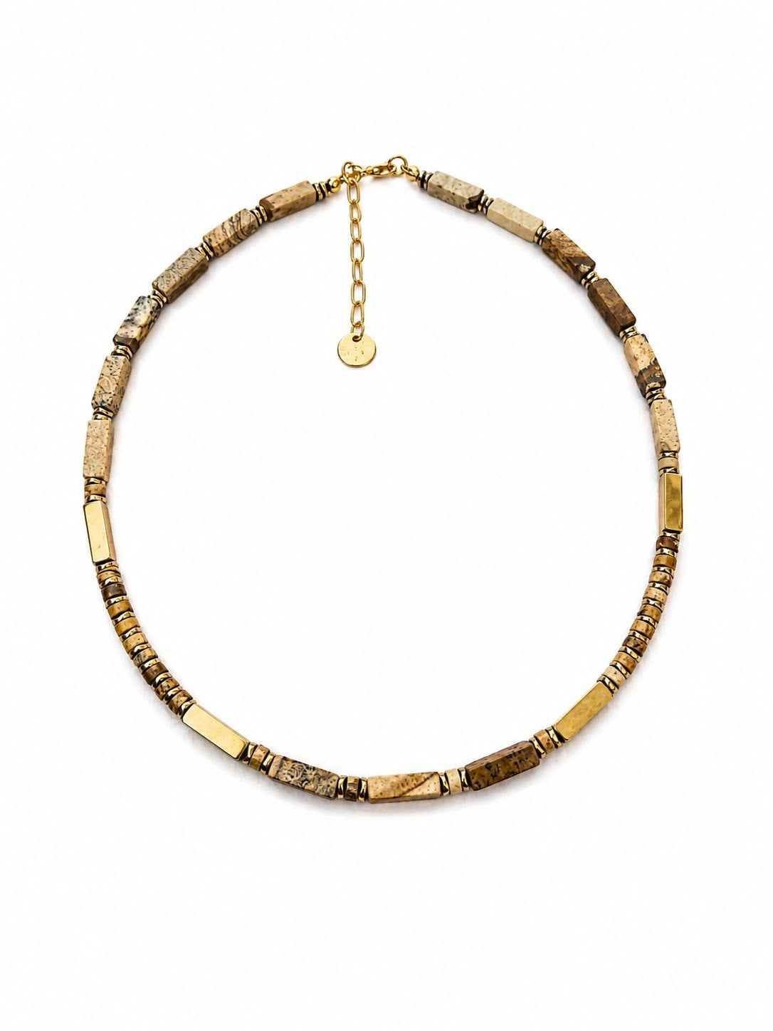 SAHARA - ODUN JASPER VE HEMATİT KOLYE