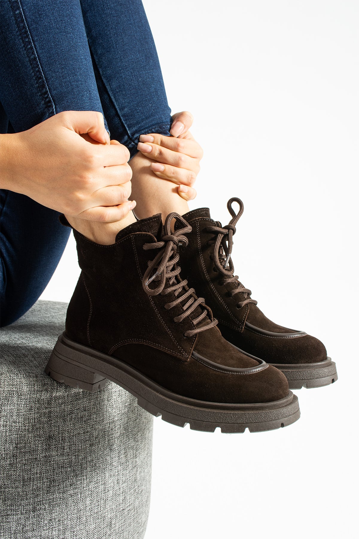 Kadın Bot & Bootie Süet Kahverengi Belirtilmemiş Belirtilmemiş
